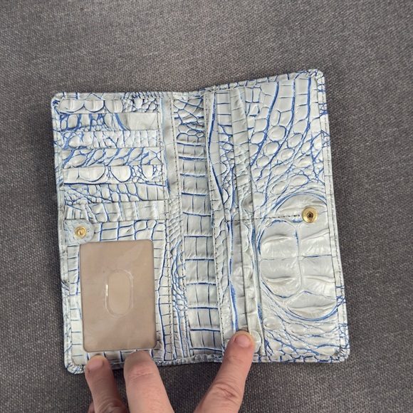 Brahmin Silver Crocodile-Embossed Tote Bag Set - Picture 12 of 14